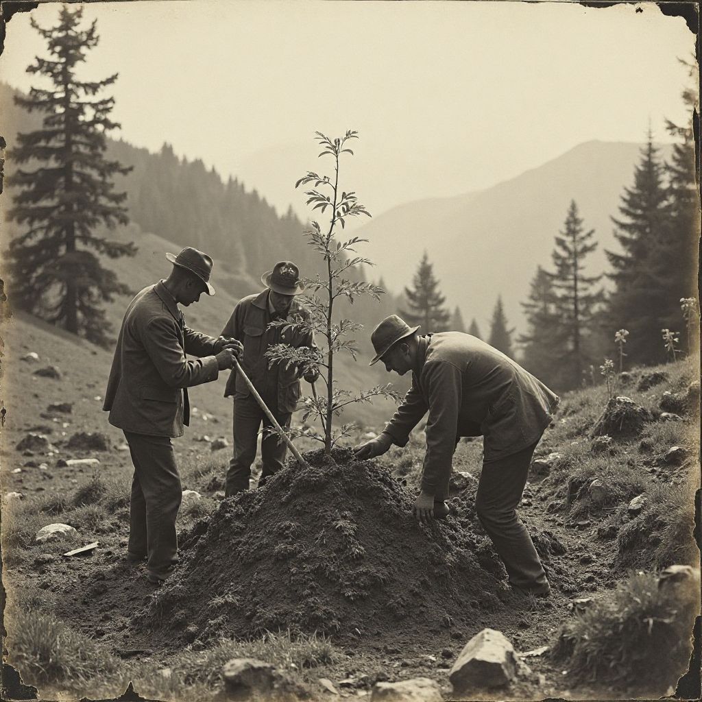 Early days of conservation work