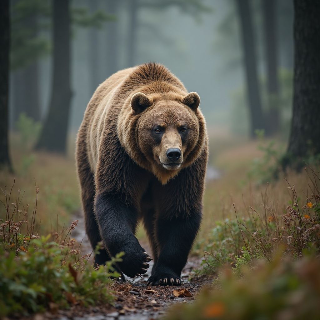 Carpathian brown bear