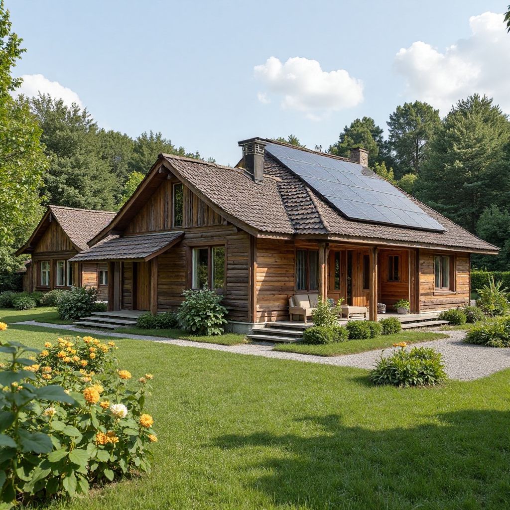 Traditional eco-friendly Romanian village